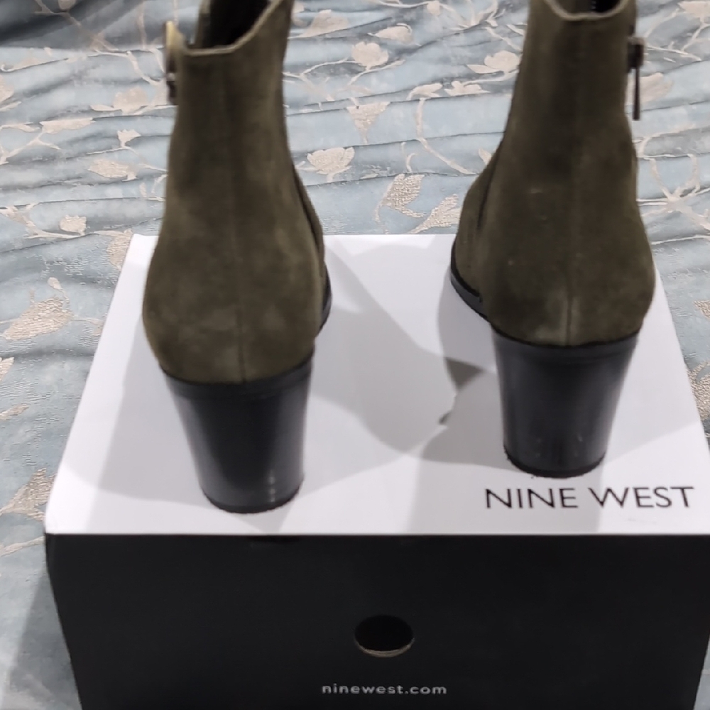 Nine West Khaki Ankle Booties - Picture 3 of 5